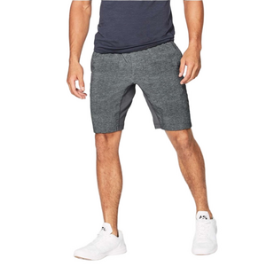 Lululemon Men’s T.H.E. Short 9" *Liner Cubed Ice‎ Grey Black Size LARGE